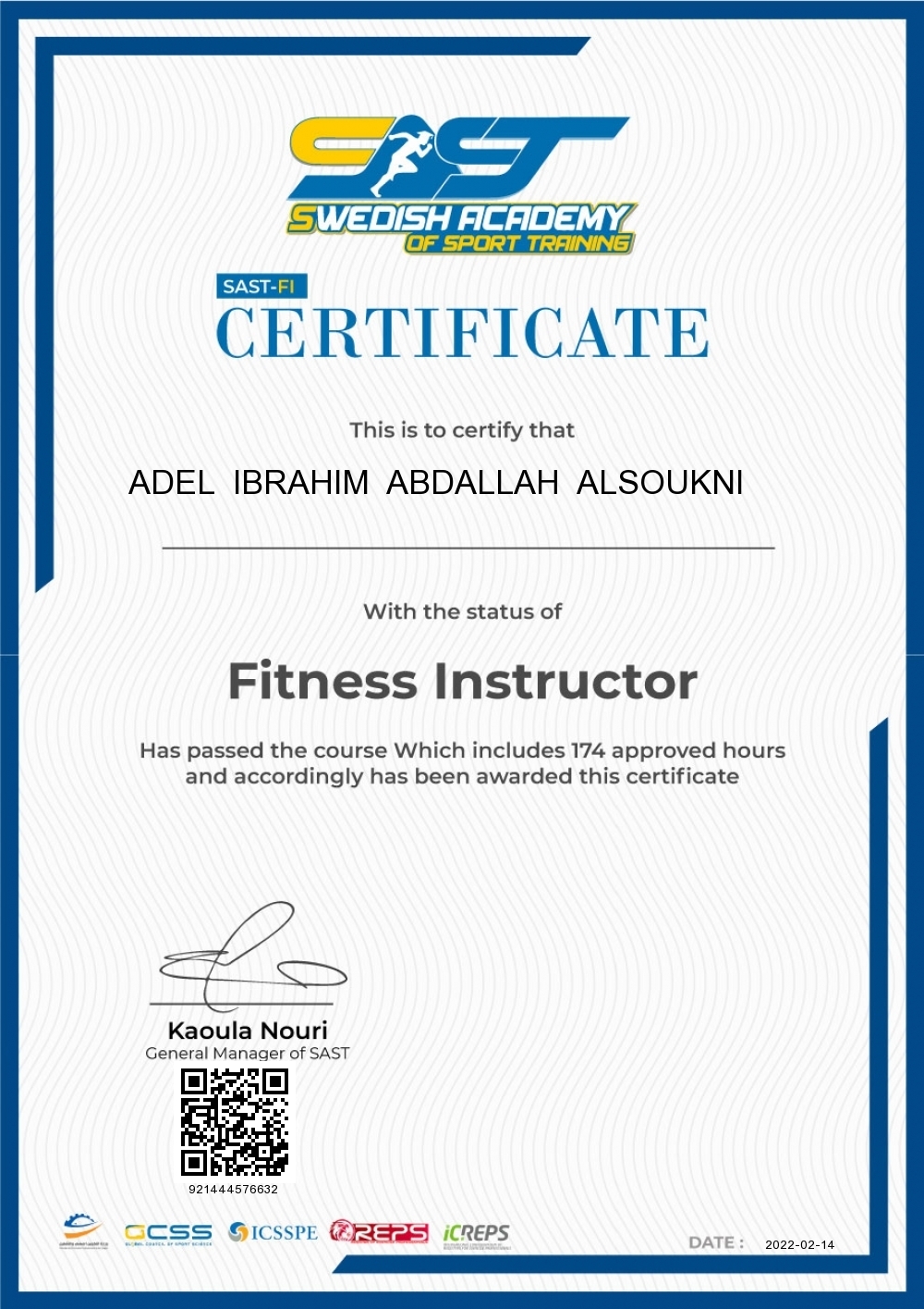 ADEL  IBRAHIM  ABDALLAH  ALSOUKNI